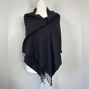 Pashmina Silk Blend Large Tassel Scarf Hand Made in Nepal